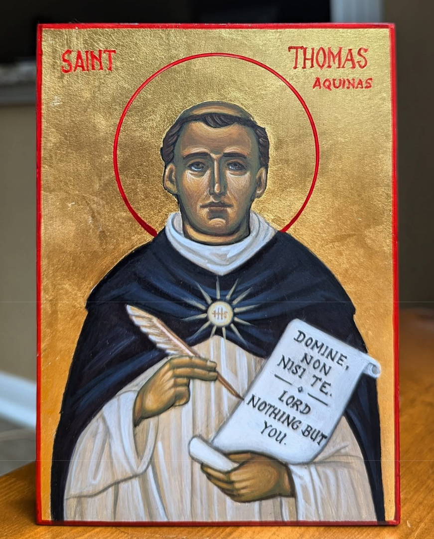 5x7in St.Thomas Aquinas Icon
