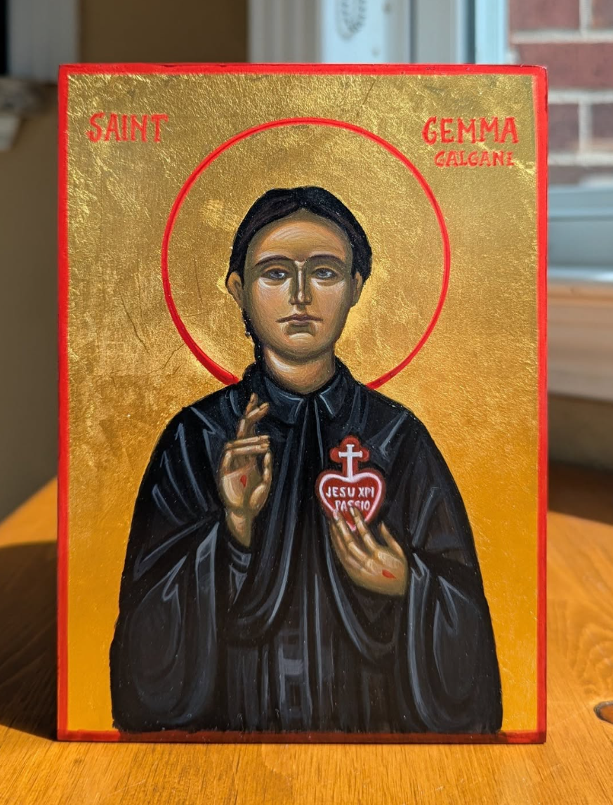 5x7in St.Gemma Galgani Icon