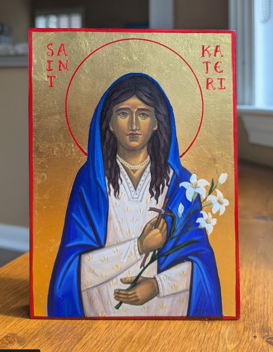 5x7in St.Kateri Tekakwitha Icon