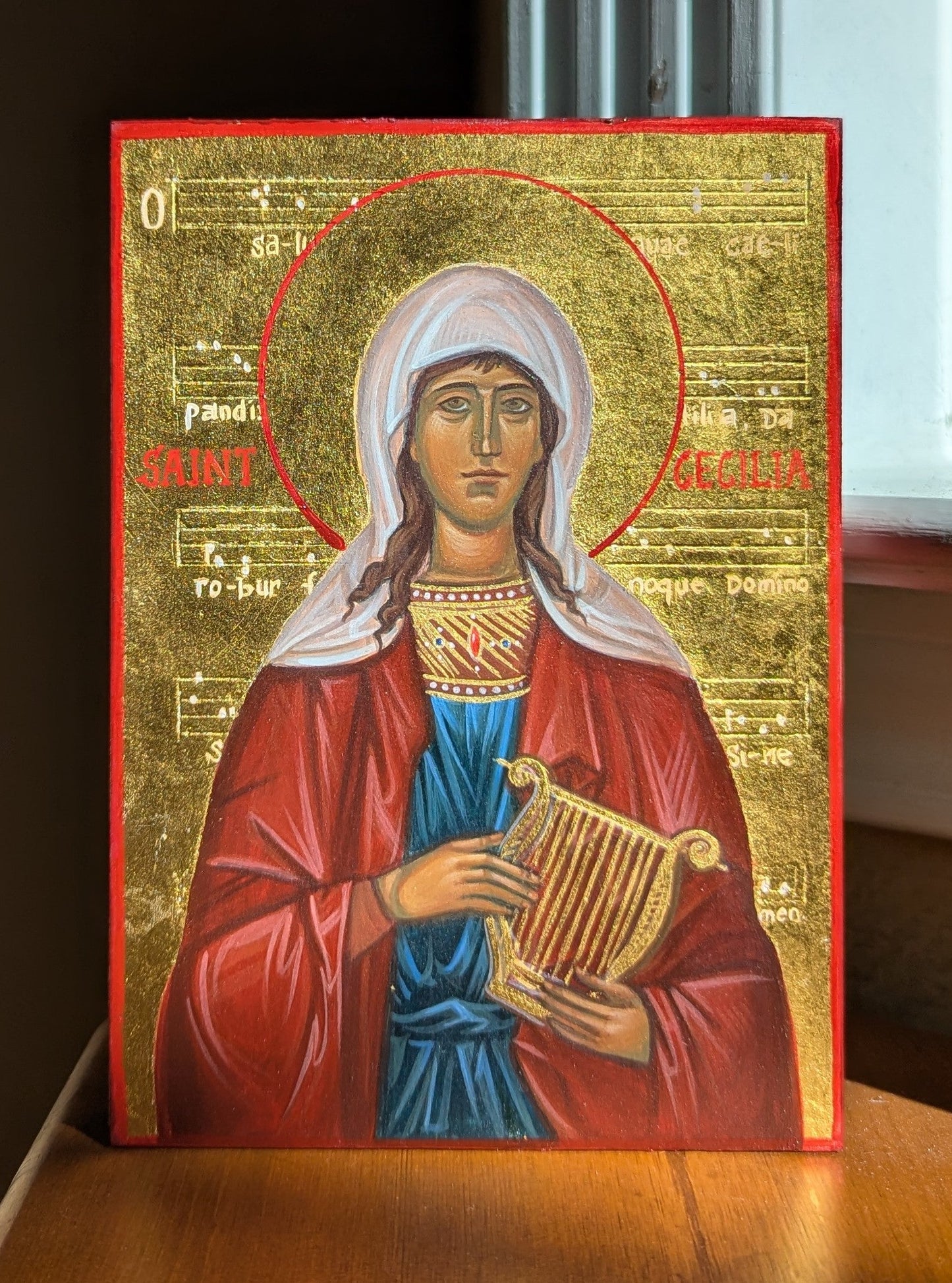 5x7in St.Cecilia Icon